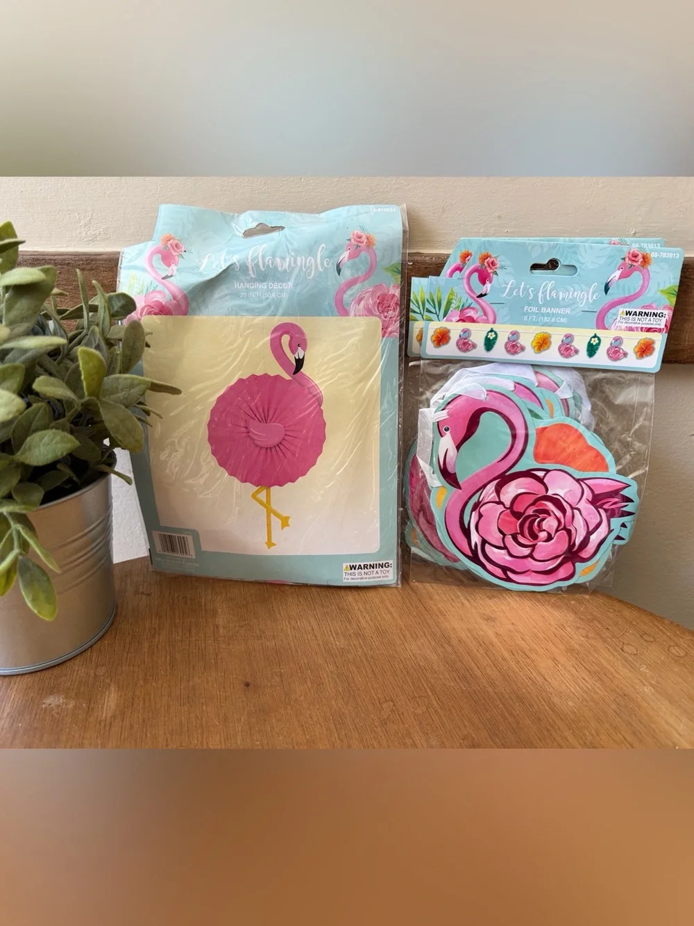 Pink Flamingo Hanging Party Decor